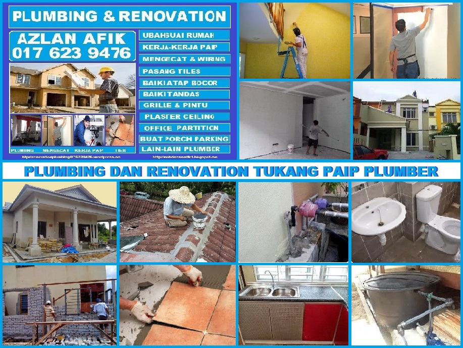 tukang paip plumber renovation dan plumbing 0176239476 azlan afik wangsa maju